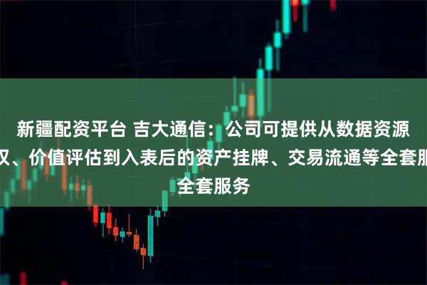 新疆配资平台 吉大通信：公司可提供从数据资源确权、价值评估到入表后的资产挂牌、交易流通等全套服务